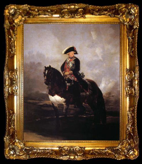 framed  Francisco Goya Carlos IV on Horseback, ta009-2